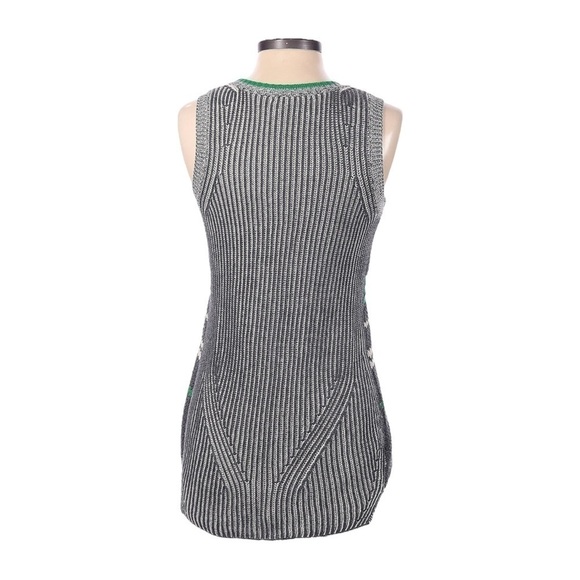 Cabi Ribbed Chunky Knit Sleeveless Pullover Sweater Size M Neutral Gray - Picture 2 of 8